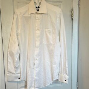 Men's Horst Düsseldorf White Dress Shirt with Point Collar